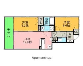ステラKSK【1階】の間取り