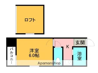 新日本パレス前原駅前【201号室】の間取り