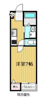 リベルタ美咲が丘【202号室】の間取り