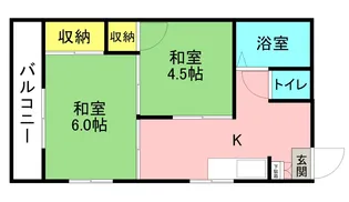 東ハイツ【202号室】の間取り