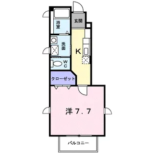 サンハイリッツ【1階】の間取り