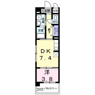 ルイシャトレ鏡【2階】の間取り