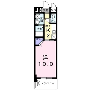 ルイシャトレ鏡【1階】の間取り