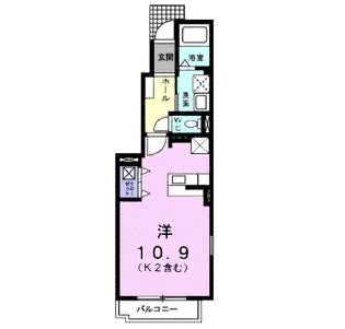 プリムローズ・A【1階】の間取り