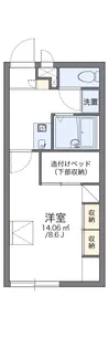 レオパレスウラシⅡ【1階】の間取り