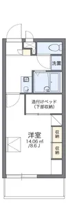 レオパレスウラシⅡ【202号室】の間取り