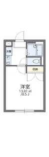 レオパレス伊都倶楽部【105号室】の間取り