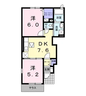 ムーンリバーⅡ【1階】の間取り