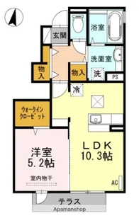 D−ROOM彩都ピア【1階】の間取り