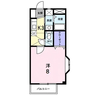 サンスポット・エムズ【1階】の間取り