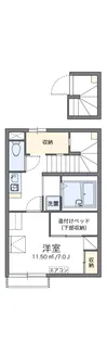 レオパレス神在【203号室】の間取り