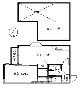 ポラリス周船寺Ⅱ【2階】の間取り
