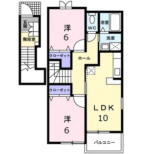 フォースロードC【2階】の間取り