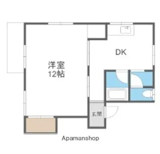 潤2丁目アパート【202号室】の間取り