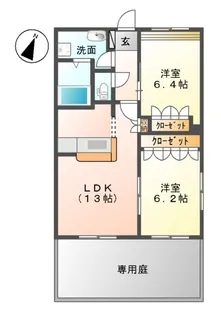 カトレア【101号室】の間取り