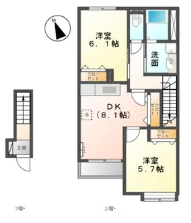 エトワール【2階】の間取り