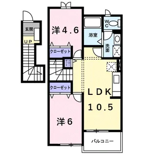 ベル・フィオーレA【2階】の間取り