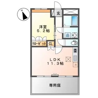 オールドベスト・せいら【102号室】の間取り