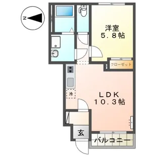リヴィエールピア【1階】の間取り
