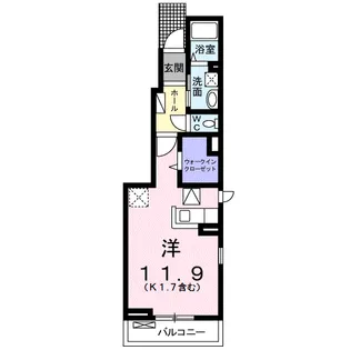 ルミナス椎山【1階】の間取り