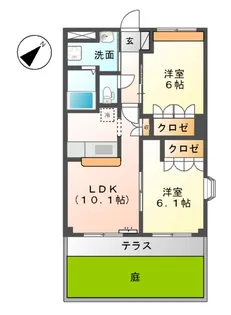 メゾン・アルカディア【101号室】の間取り