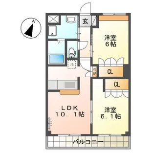 メゾン アルカディア【202号室】の間取り