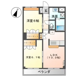 メゾン・アルカディア【203号室】の間取り
