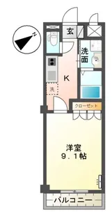 PLASIR(プレジール)【202号室】の間取り