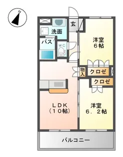 ILMAREⅠ(イルマーレワン)【2階】の間取り