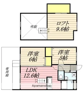 オリエンタルコート加布里駅前【Ⅱ-101号室】の間取り