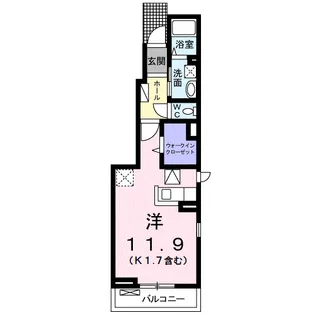 ラフォンテオール Ⅱ【1階】の間取り