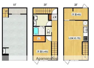 ギアネスト今宿駅前【4号室】の間取り