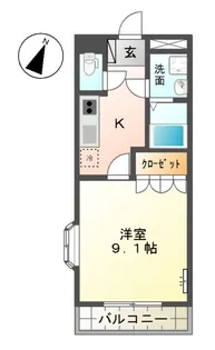 パームヒルズさくら【00203号室】の間取り