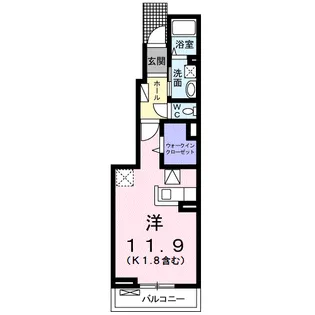セントポーンズ唐津A【1階】の間取り