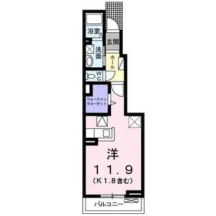 セントポーンズ唐津A【1階】の間取り