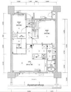 トラスト前原中央ネクサージュⅡ【703号室】の間取り