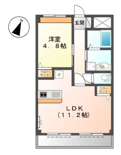 宝悠ハイム【00103号室】の間取り