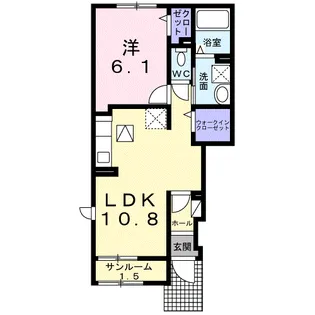 アスパイヤ【1階】の間取り