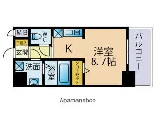 ブレス学研都市~BLESS GAKKENTOSHI~【9階】の間取り
