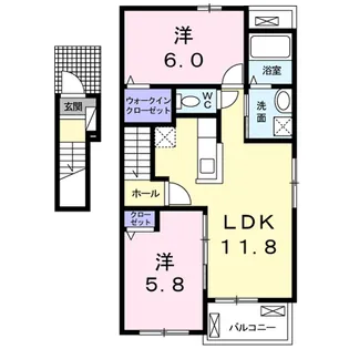 ベルク ムント【2階】の間取り