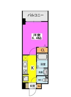 アスミール伊都【4階】の間取り