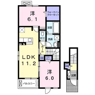 サニーヒルⅡ【2階】の間取り
