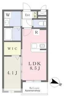 サムティ糸島MARINO【209号室】の間取り