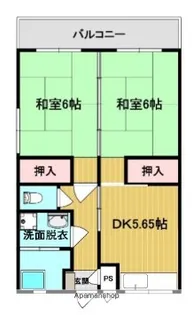 サンハイムひさつ【401号室】の間取り