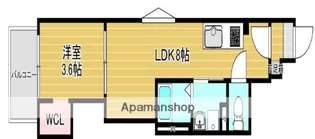 CRECIA周船寺Ⅱ【1階】の間取り