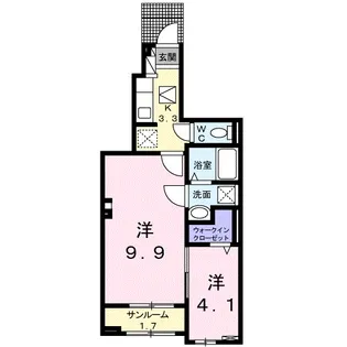 サリーチェ唐津【1階】の間取り