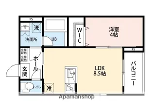 HS今宿【3階】の間取り
