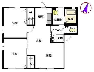シャーメゾン泉 B棟【1階】の間取り