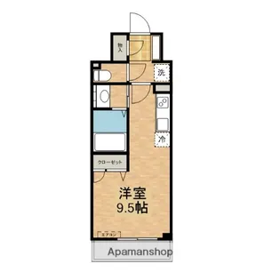 ZENITH BURGE (ゼニス バージュ)【106号室】の間取り