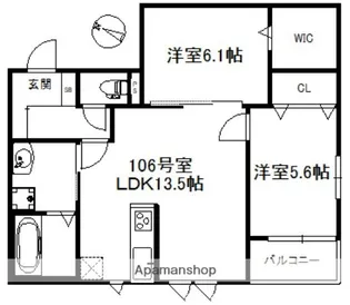 ステラ師吉【1階】の間取り